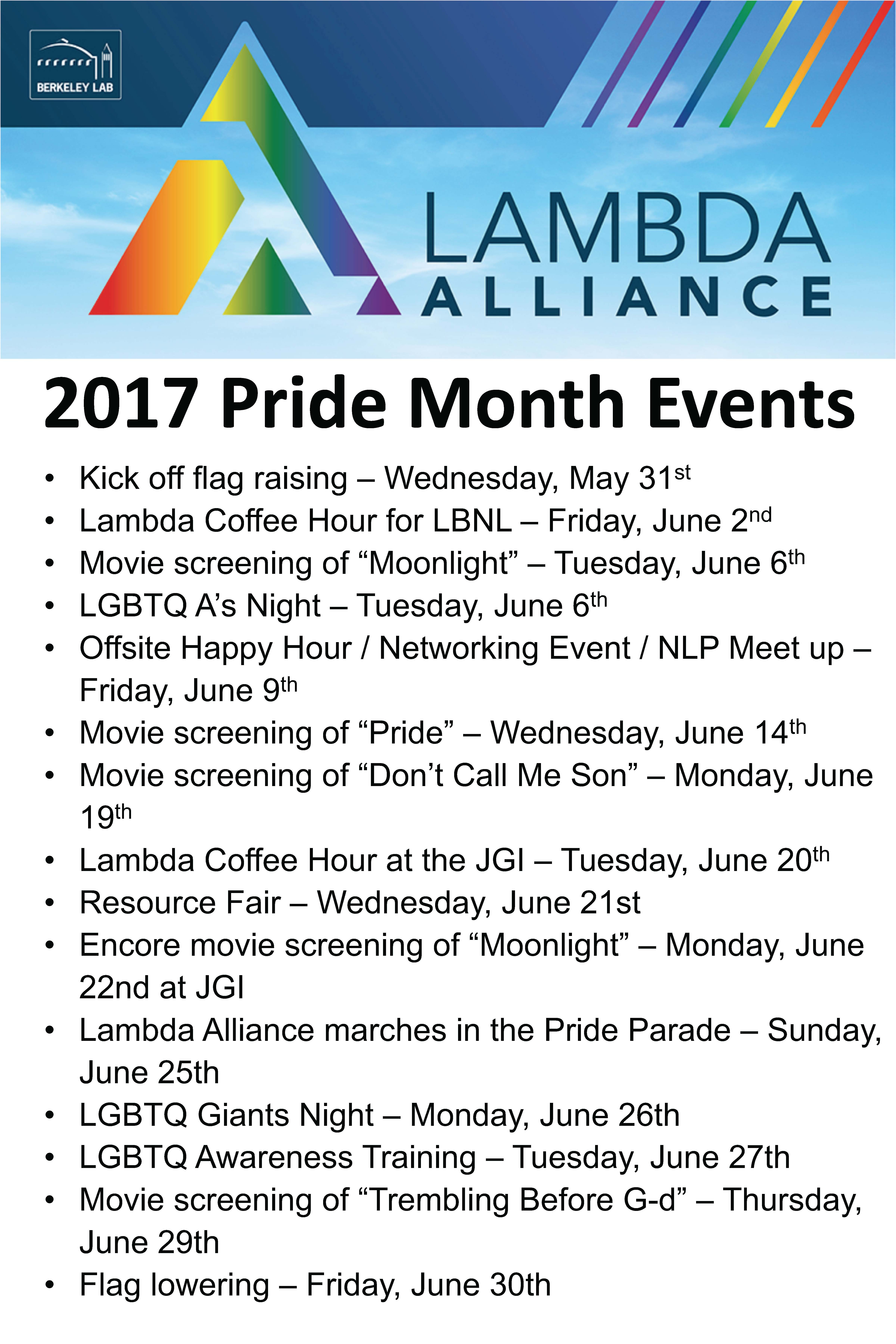 events for pride month