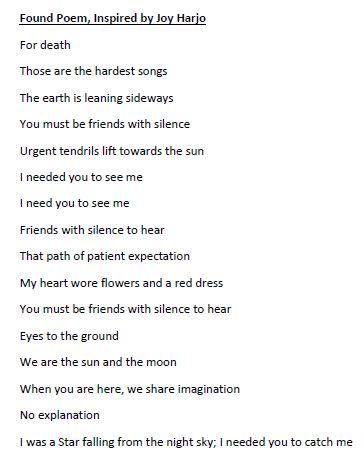 first stanza of poem